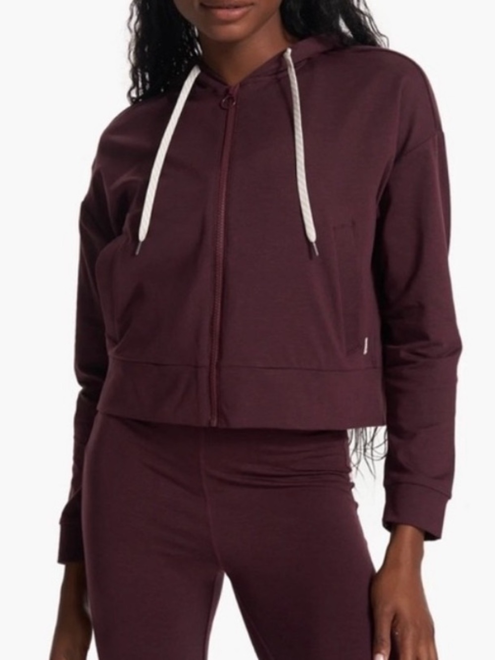 Vuori Maroon Zip-Up Hoodie